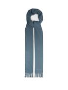 Matchesfashion.com Bottega Veneta - Fringe Cashmere Scarf - Womens - Blue