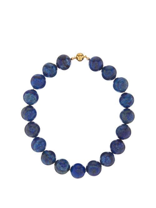 Matchesfashion.com Sophie Buhai - Perriand Lapis-lazuli & 18kt Gold-vemeil Choker - Womens - Blue