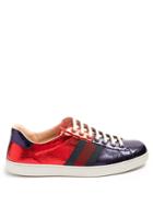 Gucci Bi-colour Snakeskin Trainers