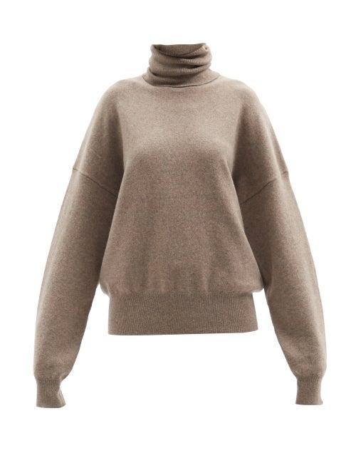 Extreme Cashmere - No. 204 Jill Stretch-cashmere Roll-neck Sweater - Womens - Brown