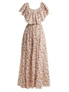 Emilia Wickstead Jarvis Floral-print Cotton Maxi Dress