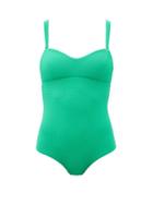 Matchesfashion.com Cossie + Co - The Laura Detachable-strap Swimsuit - Womens - Dark Green