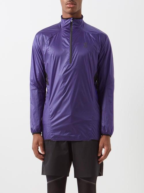 On - Zero Quarter-zip Recycled-fibre Ripstop Jacket - Mens - Navy