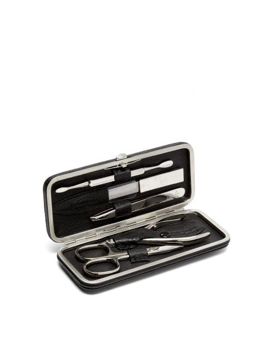 Matchesfashion.com F. Hammann - Leather Manicure Set - Mens - Black