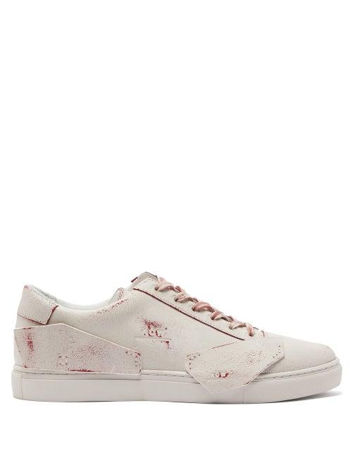 Matchesfashion.com A-cold-wall* - Shard Leather Trainers - Mens - Burgundy