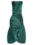 Issey Miyake Optical 1 Pleated-swirl Dress