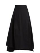 Teija Wrap-style Cotton-blend Skirt