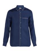 Valentino Pyjama-style Silk-satin Shirt