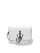 Matchesfashion.com Jw Anderson - Logo Plaque Mini Leather Cross Body Bag - Womens - White Multi