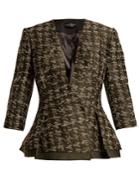Carl Kapp Forest Collarless Hound's-tooth Jacket