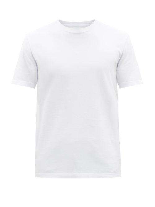Matchesfashion.com Maison Margiela - Four Stitches Cotton-jersey T-shirt - Mens - White