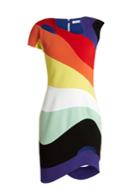 Mugler Rainbow-panel Cut-out Dress