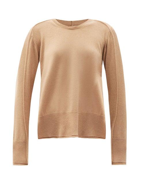 Matchesfashion.com Stella Mccartney - Regenerated Cashmere-blend Sweater - Womens - Beige