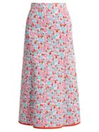Joostricot Floral Intarsia Stretch-jersey Skirt