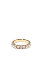 Matchesfashion.com Otiumberg - Pearl & 14kt Gold-vermeil Eternity Ring - Womens - Pearl