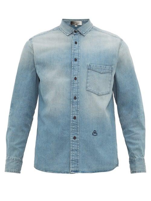 Matchesfashion.com Isabel Marant - Lako Denim Shirt - Mens - Blue