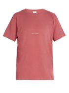 Saint Laurent Logo-print Distressed T-shirt