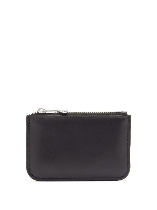 Matchesfashion.com Ami - Leather Cardholder - Mens - Black