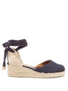 Castaer - Carina 30 Canvas & Jute Wedge Espadrilles - Womens - Navy