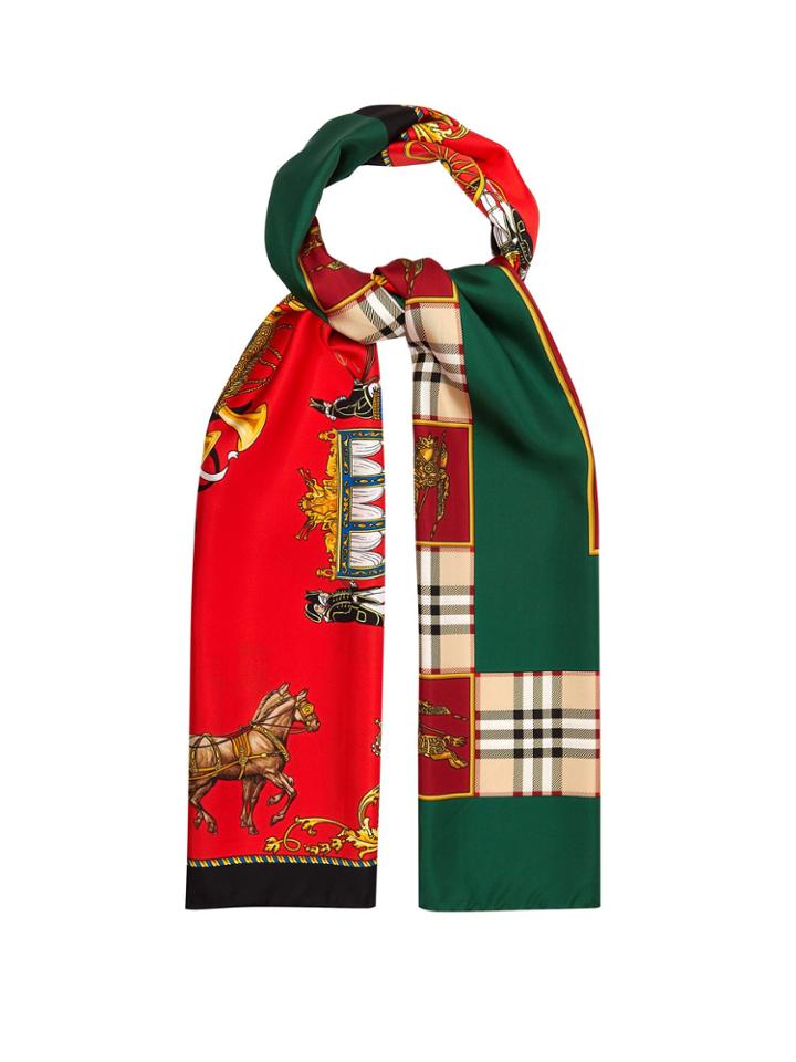 Burberry Silk-twill Printed Scarf