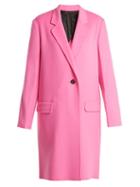 Matchesfashion.com Helmut Lang - Double Faced Wool Blend Coat - Womens - Pink