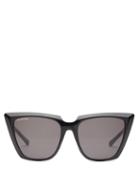Matchesfashion.com Balenciaga - Oversized Cat Eye Acetate Sunglasses - Womens - Black