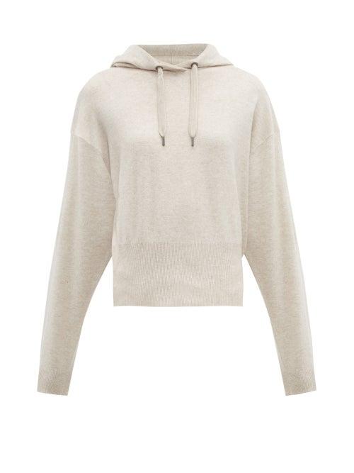 Matchesfashion.com Brunello Cucinelli - Hooded Cashmere Sweater - Womens - Cream