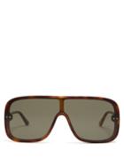 Matchesfashion.com Bottega Veneta - D Frame Acetate Sunglasses - Mens - Brown