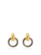 Matchesfashion.com Lizzie Fortunato - Spiral Shell Gold-plated Earrings - Womens - Gold
