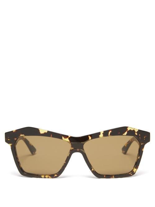 Bottega Veneta - Square Tortoiseshell-acetate Sunglasses - Womens - Tortoiseshell