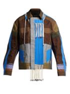 Matchesfashion.com Craig Green - Patchwork Rope Tassel Jacket - Womens - Dark Green Multi