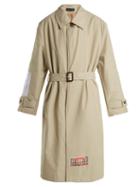 Matchesfashion.com Martine Rose - Patch Appliqu Cotton Blend Trench Coat - Womens - Ivory