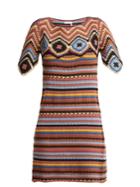 See By Chloé Striped Cotton-crochet Dress
