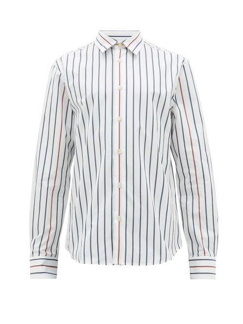 Matchesfashion.com Paul Smith - Multi Stripe Cotton Shirt - Mens - White