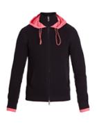 Valentino Contrast-hood Ribbed-knit Cotton Track Top
