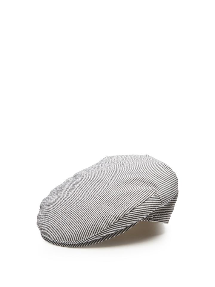 Borsalino Striped Cotton-blend Flat Cap