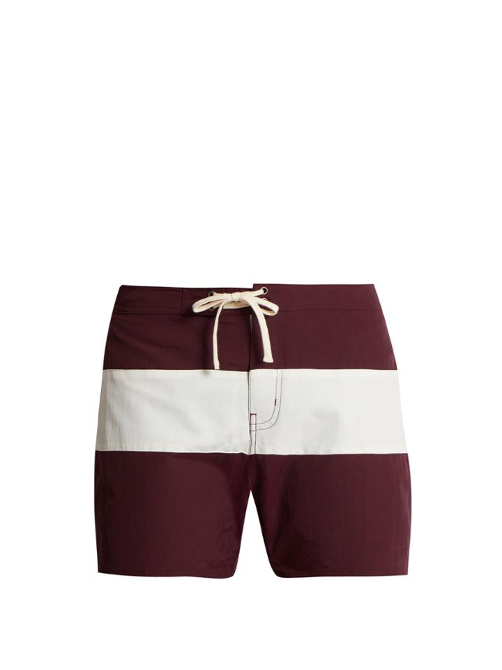Saturdays Nyc Grant Colour-block Swim Shorts