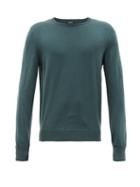 Matchesfashion.com A.p.c. - Crew Neck Merino Wool Sweater - Mens - Green