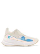 Matchesfashion.com Alexander Mcqueen - Runner Raised Sole Low Top Leather Trainers - Womens - White Multi