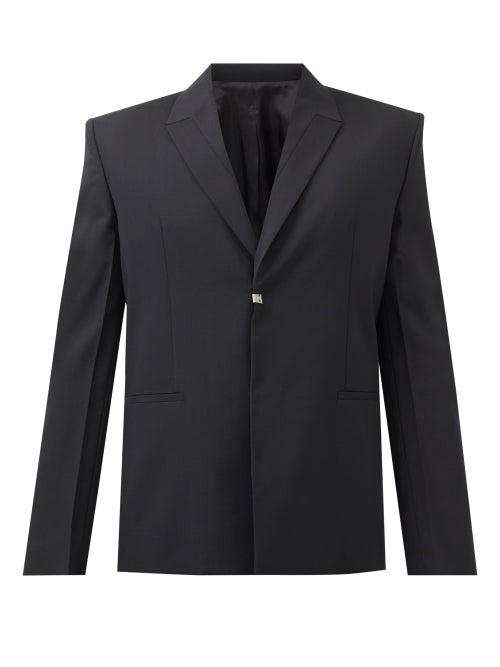 1017 Alyx 9sm - Single-breasted Wool-blend Blazer - Mens - Black