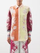 Ale Mais - Marlow Floral-print Linen Shirt - Womens - Multi