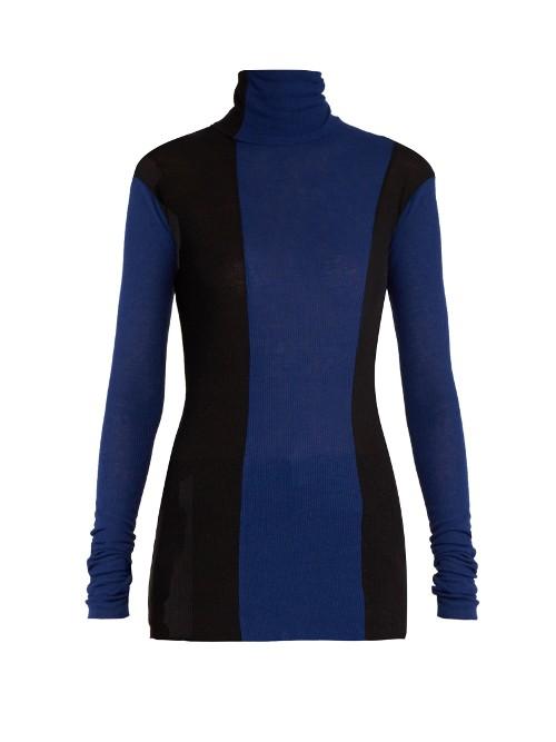 Haider Ackermann Fugazi Striped Roll-neck Sweater