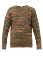 Matchesfashion.com Our Legacy - Popover Smudge Wool Blend Sweater - Mens - Green Multi
