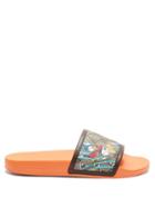 Matchesfashion.com Gucci - X Disney Donald Duck Gg Supreme Slides - Womens - Brown Multi