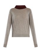 Acne Studios Keegan Contrast-neckline Wool Sweater
