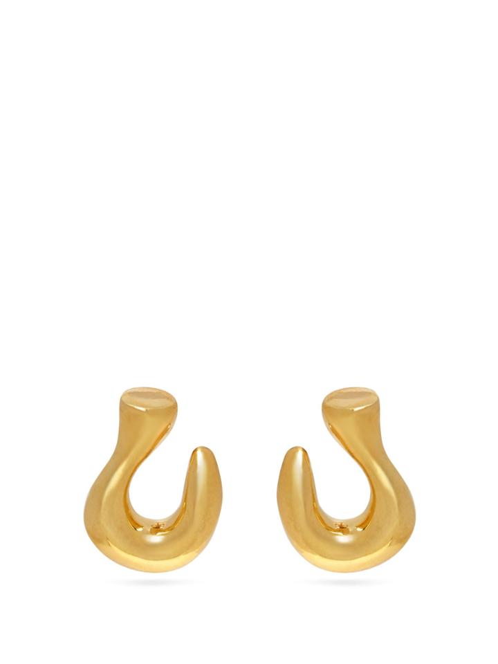 Sophia Kokosalaki Gold-plated Hook Earrings