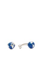 Matchesfashion.com Paul Smith - Globe Cufflinks - Mens - Blue Multi