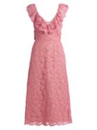 Miu Miu Heart-macram Lace Midi Dress