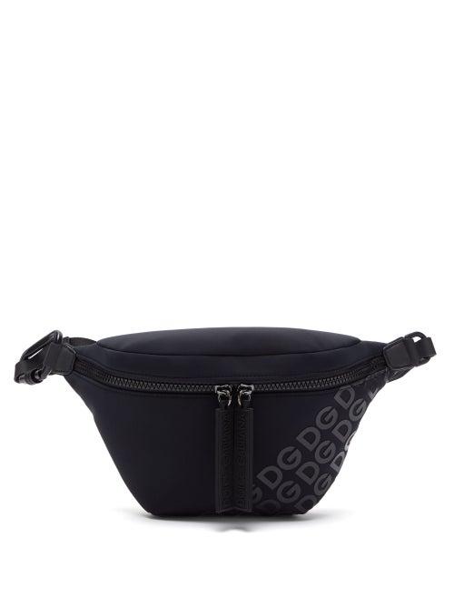 Matchesfashion.com Dolce & Gabbana - Dg Logo Neoprene Belt Bag - Mens - Navy
