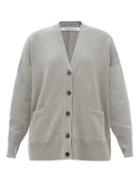 Another Tomorrow - Oversized Cashmere-blend Cardigan - Womens - Grey
